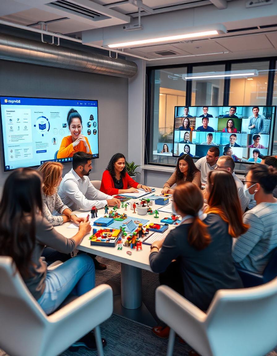 Remote- & Hybrid-Workshop – Team in Videokonferenz