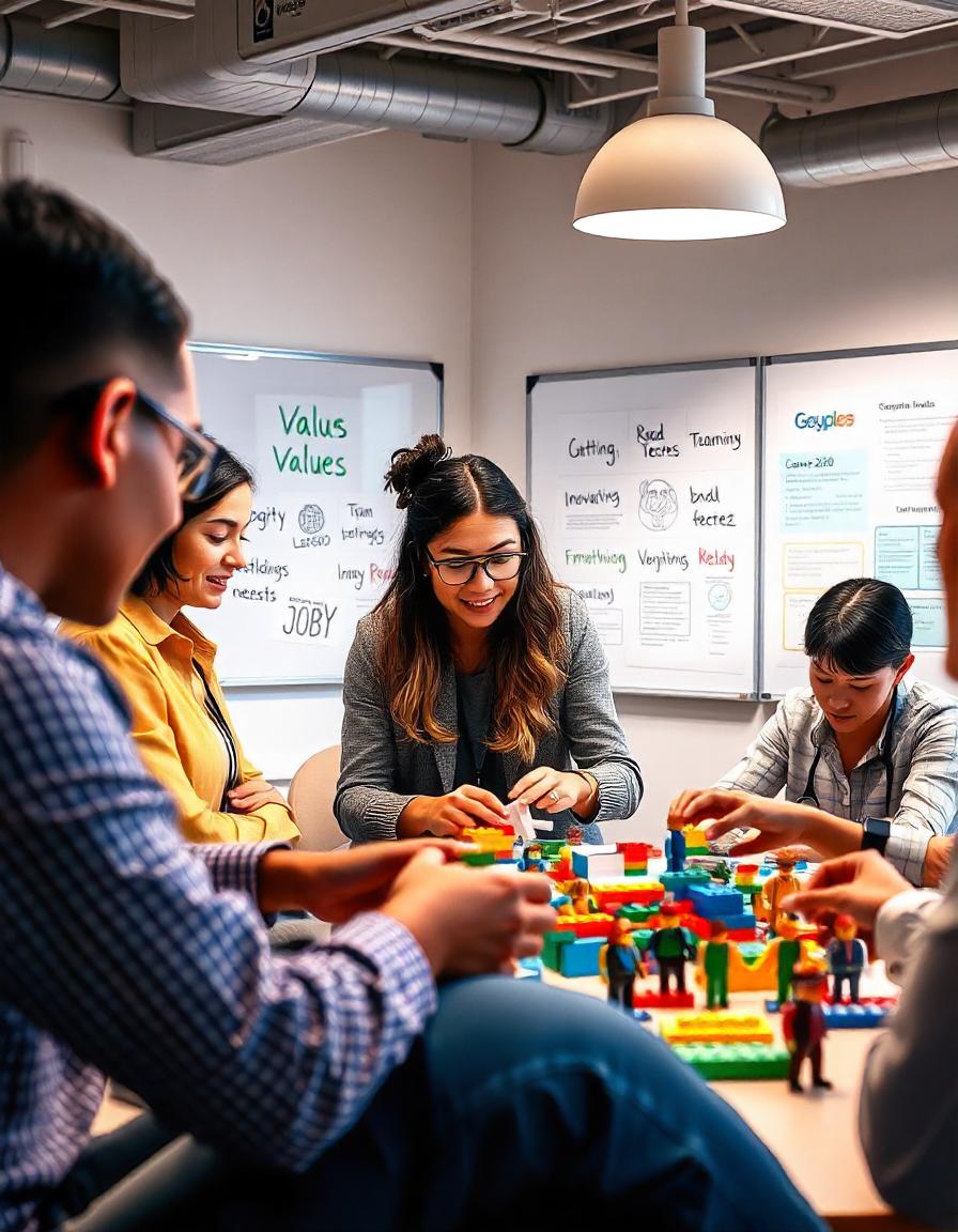 Workshop zu Unternehmenswerten – Teamarbeit an Leitbildern